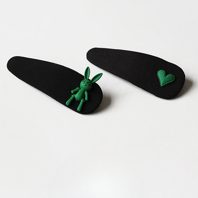 Elegant Green Hairpin, Trendy Side Clip for Stylish Hair Accessories
