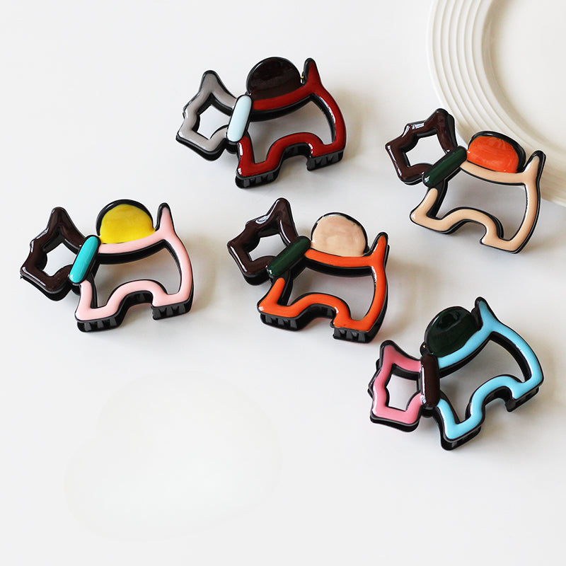 Puppy Claw Clips for Thin Hair - Medium Shark Clips for Back of Head, Women's 2024 New Premium Hair Clips