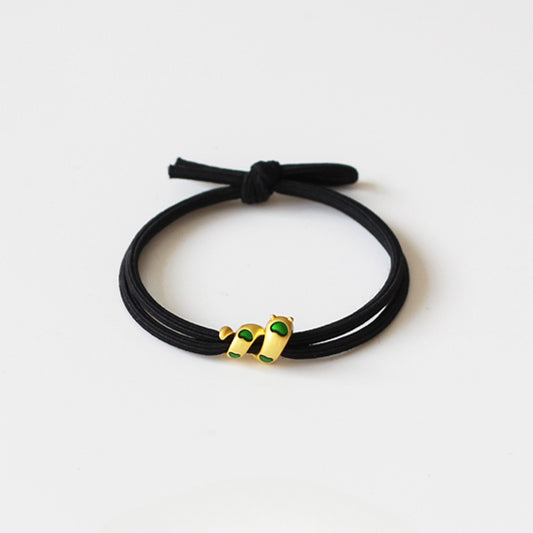 Zodiac Year Snake Hair Tie - New Red Elastic Band for Women's Bun Hairstyles, High Elasticity Festive Hair Accessory