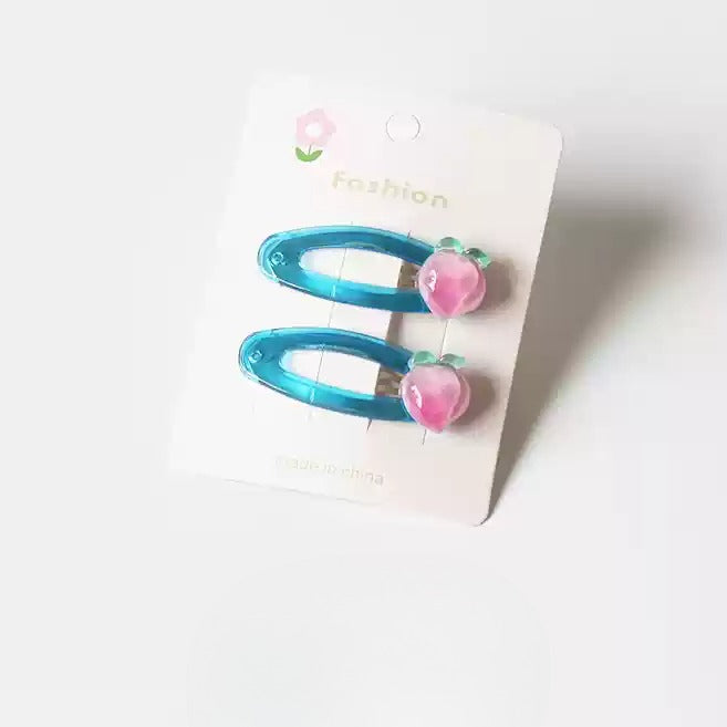Candy Fruit Hair Clips Women New Cute Cartoon Side Hair Accessory