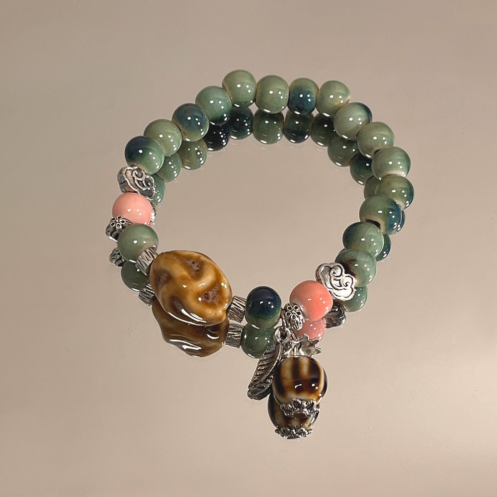Handcrafted Porcelain Bracelet for Women and Men - A Light Luxury, Unique Design, Exquisite, and Sophisticated Couple's Accessory