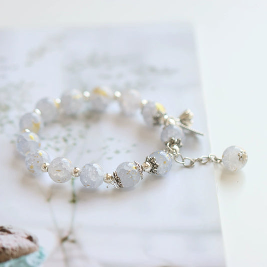 Handmade Crystal Glass Bracelet - Oriental Bohemian Jewelry