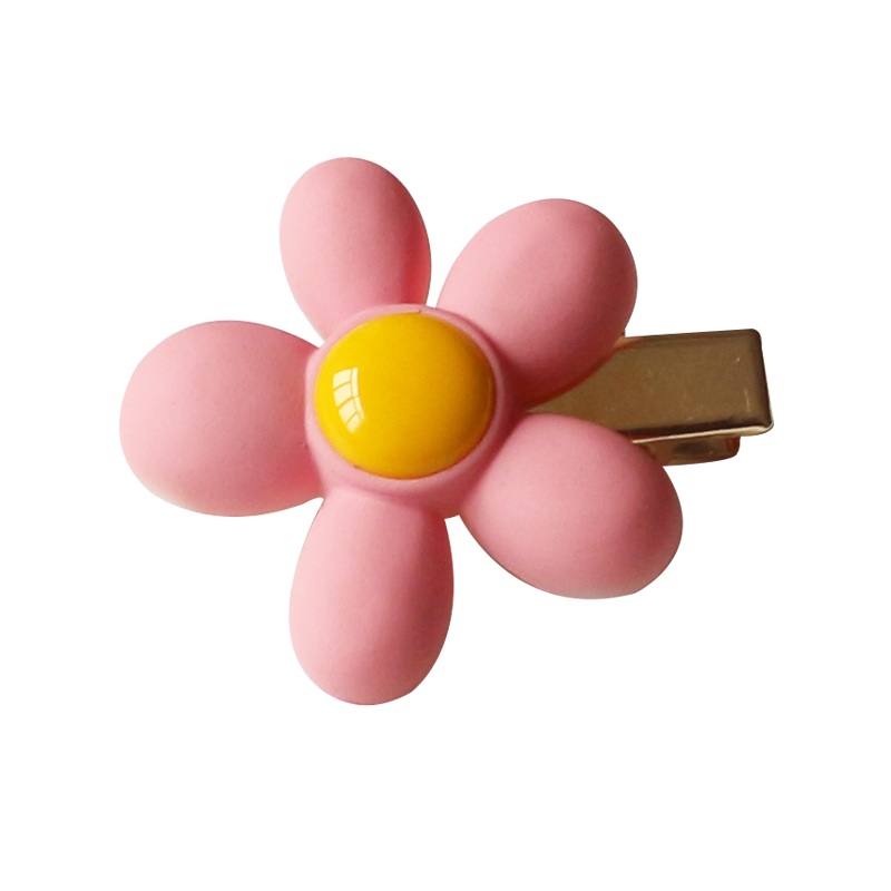 Pink Hair Clip Cute Side Accessory Playful Design For Women Girly Hairpin