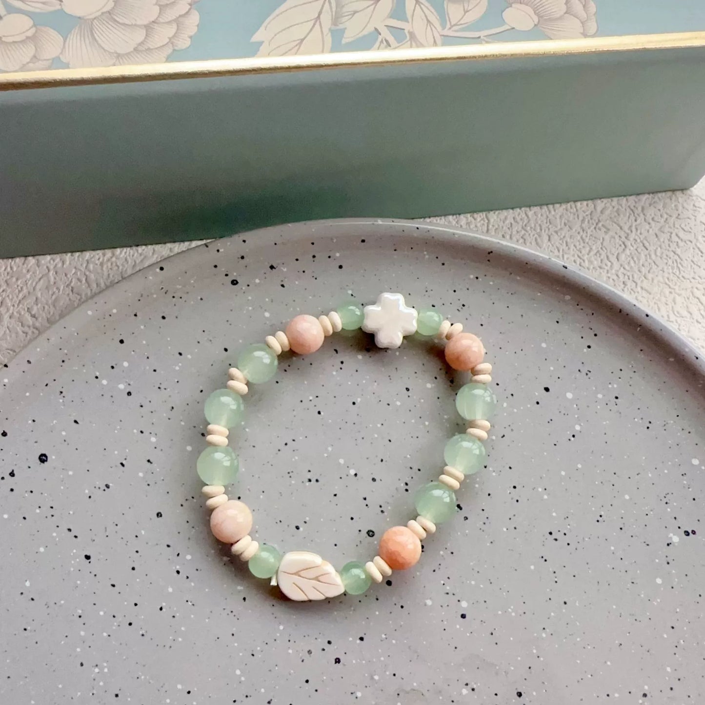 Dopamine-inspired Multicolored Porcelain Bead Bracelet for Women - A Sweet, and Versatile Accessory with a Unique Charm