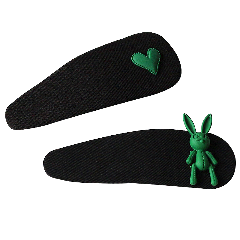 Elegant Green Hairpin, Trendy Side Clip for Stylish Hair Accessories