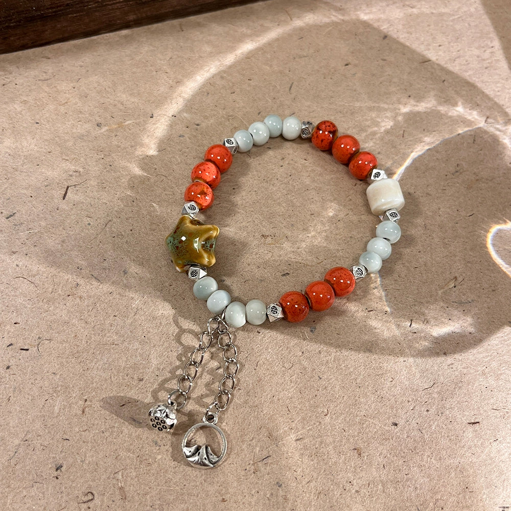Ethnic-style Porcelain Bracelet for Women - A National Trendy Beaded Accessory, The New Summer Arrival for Besties.