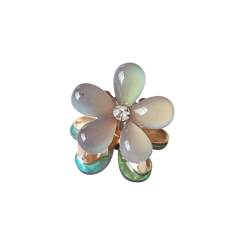 Faux Crystal Mini Claw Clips - Trendy Elegant Small Shark Clips, Bang Clips and Hair Accessories