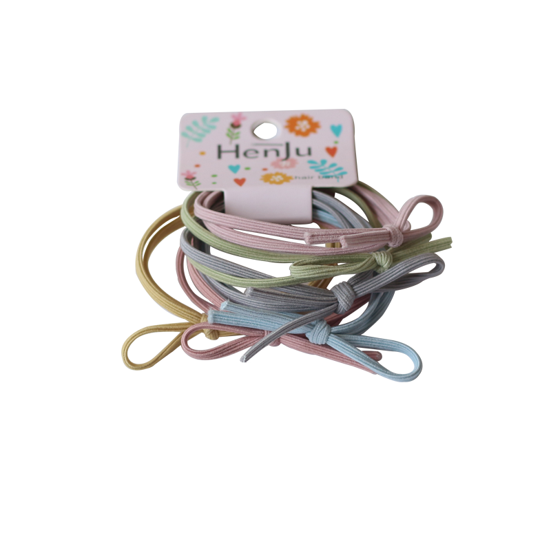 Simple Bow Hair Ties, Sweet And Basic For Girls To Tie Hair Six-Piece Set