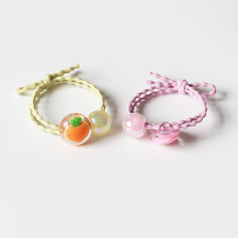 Crystal Fruit Hair Tie, 2024 New High-end Stylish Hair Accessory, Cute Elastic for Women's Hairstyles