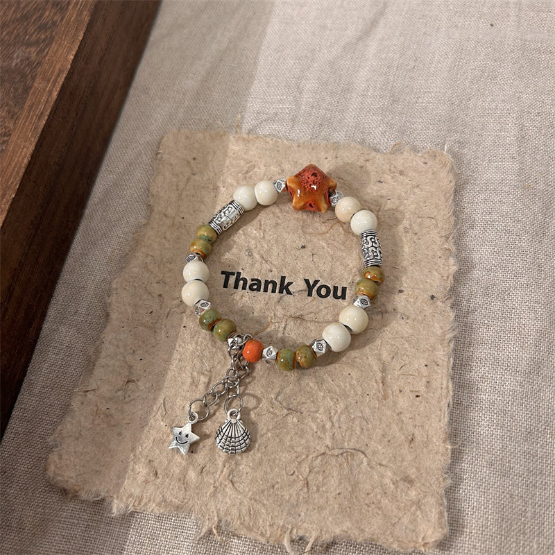 Ethnic-style Porcelain Bracelet for Women - New Hit of National Trendy Accessory, Perfect for Besties and Versatile Wear.