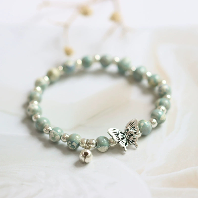 Butterfly Porcelain Bracelet - Modern Oriental Design