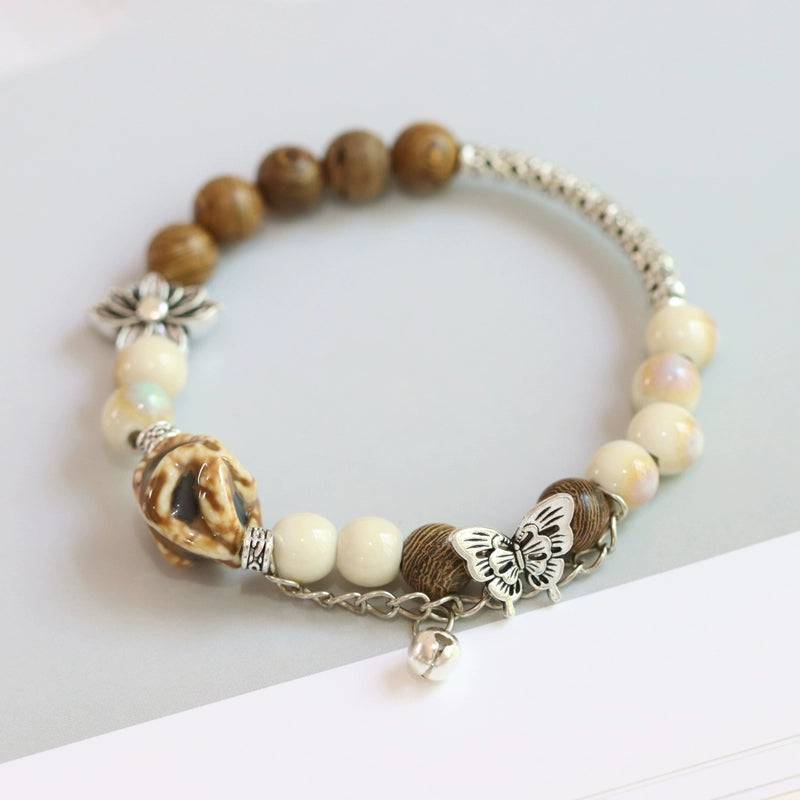 Ethnic Butterfly Ceramic Bracelet - Versatile Women's Jewelry