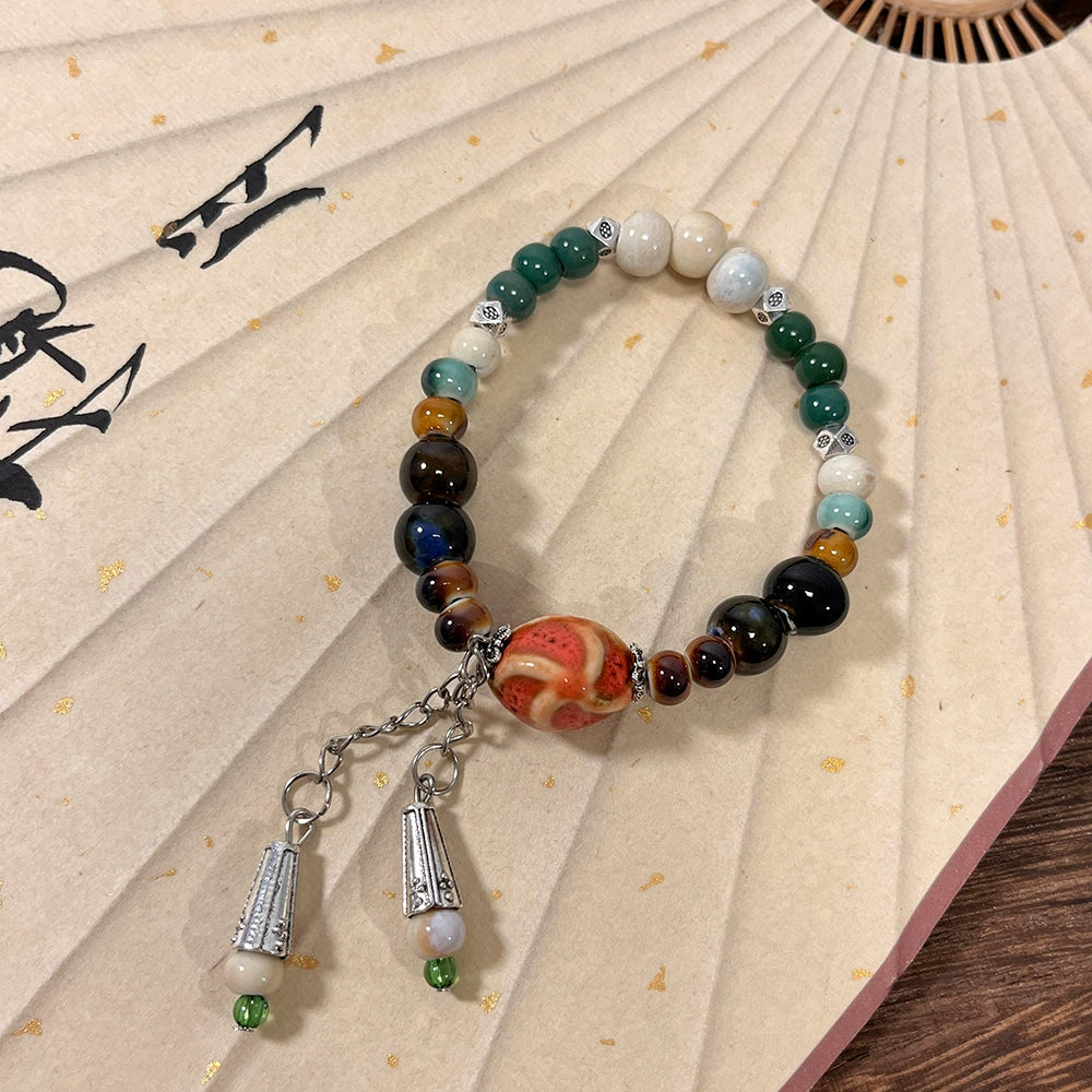 Elegance Porcelain Bead Bracelet for Women - New Hit for Girls and Couples.