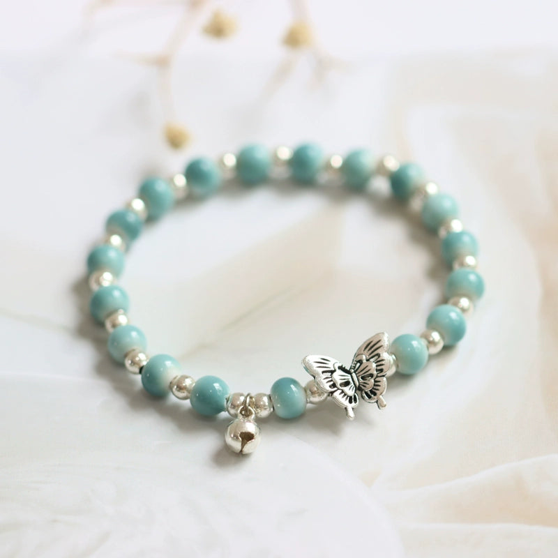 Butterfly Porcelain Bracelet - Modern Oriental Design
