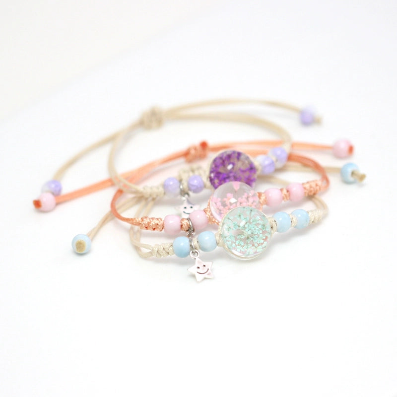 Glass Terrarium Bracelet - Preserved Flower Jewelry