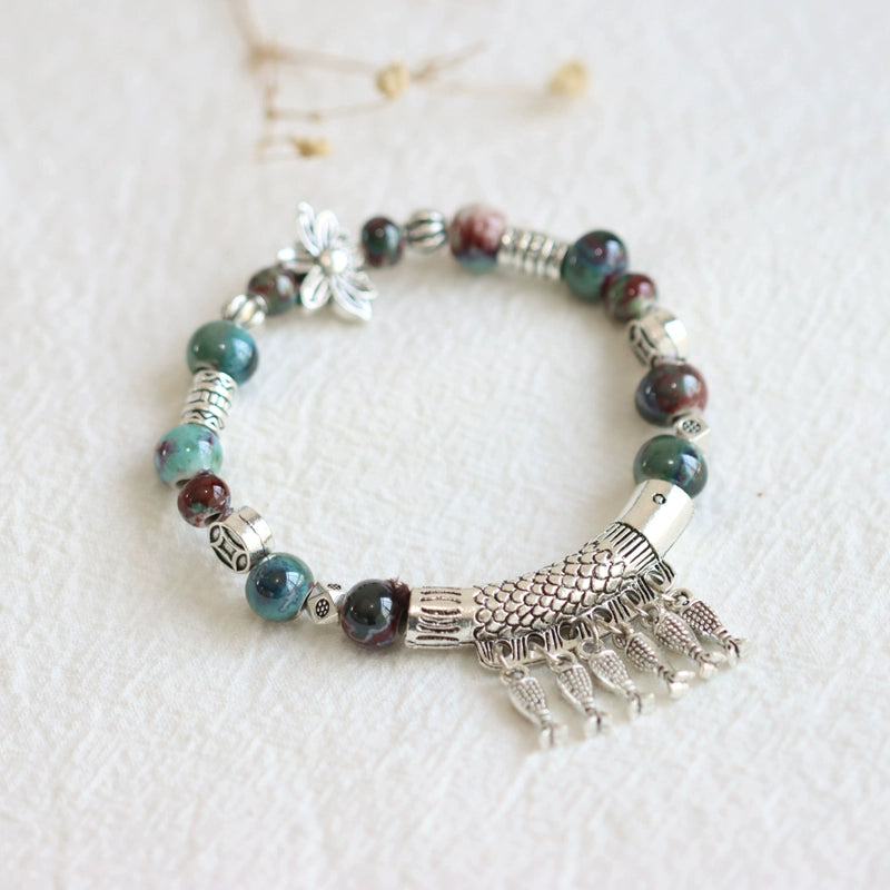 Handmade Ethnic Beads Bracelet- Friendship Gift for Girls