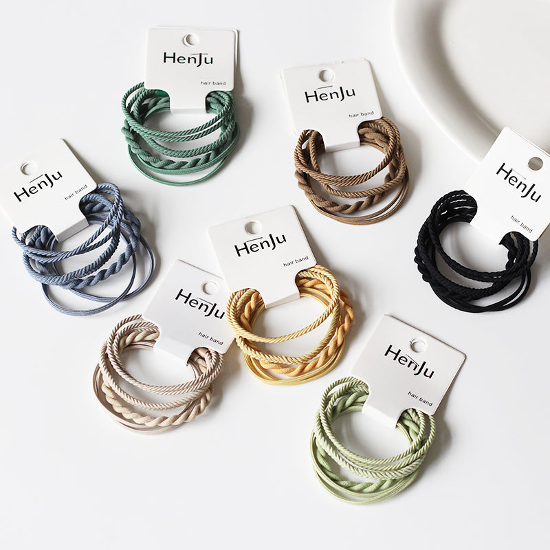 Set Of Four Hair Ties, High-Elasticity And Durable For Women To Tie Hair