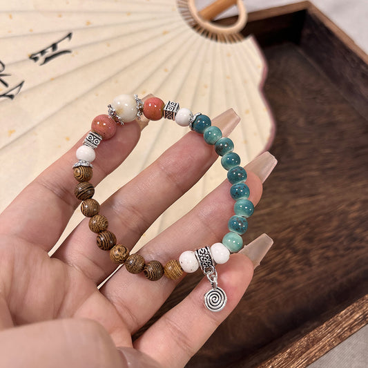 Artistic Retro Porcelain Bracelet - Porcelain Bead Accessory