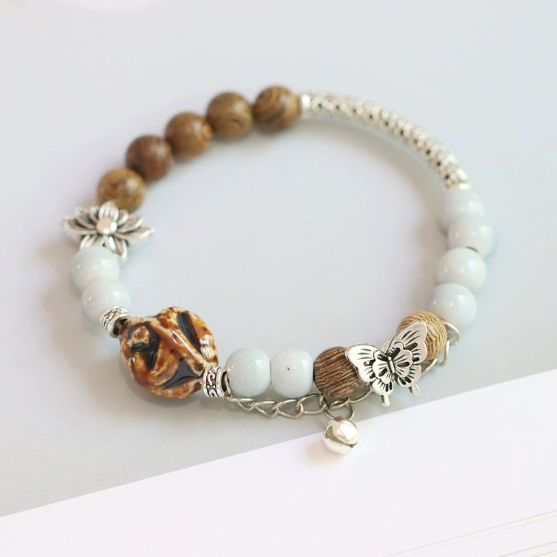 Ethnic Butterfly Ceramic Bracelet - Versatile Women's Jewelry