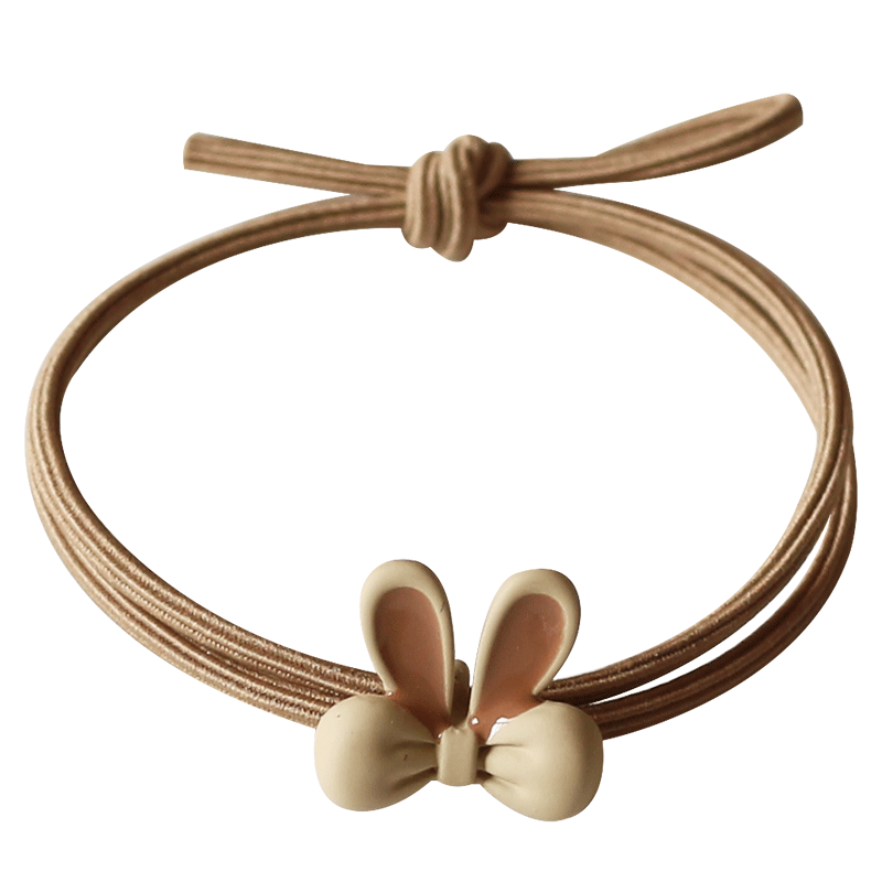 Bunny Ears Hair Tie - Women's Trendy New Elegant Hair Band, Simple Cute Elastic for Women's Hair Ties