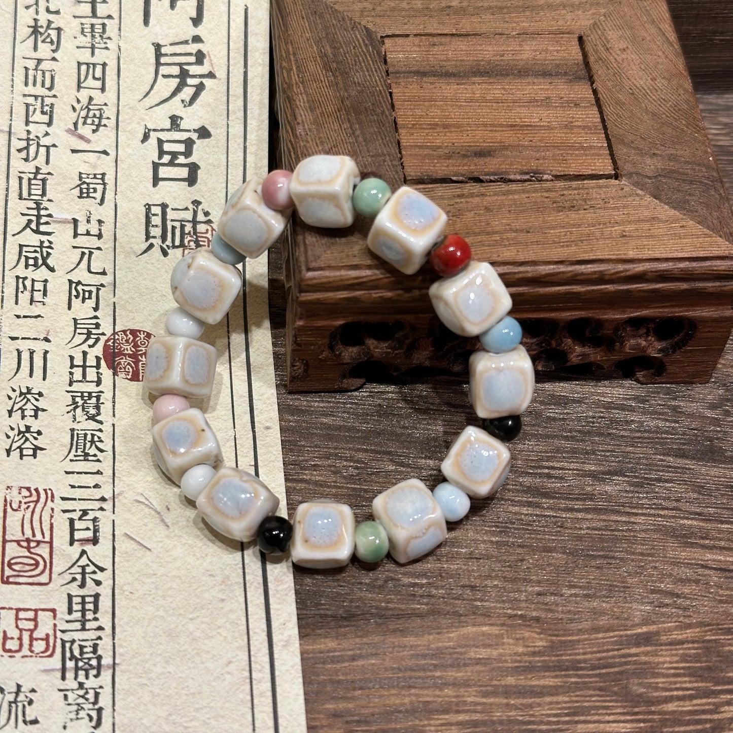 Porcelain Bracelet - A Unique Retro New Chinese-style Beaded Accessory, The New Arrival of Bohemian Handmade Bracelet.