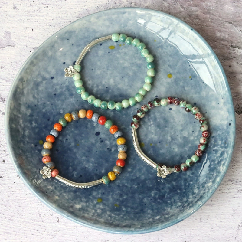Chinese Ceramic Couple Bracelet - Student Love Tokens
