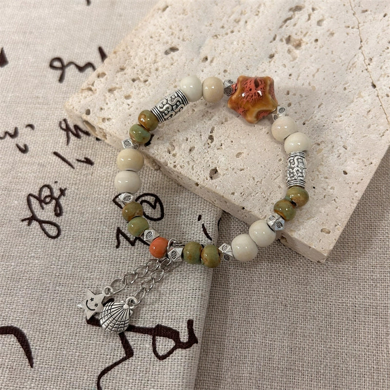Ethnic-style Porcelain Bracelet for Women - New Hit of National Trendy Accessory, Perfect for Besties and Versatile Wear.