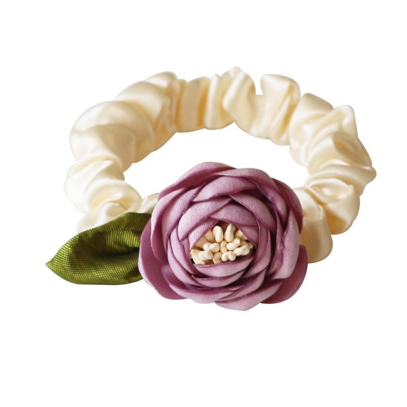 Rose Hair Tie, 2024 New High-end Stylish Hair Loop,Graceful Elastic for Women's Hairstyles