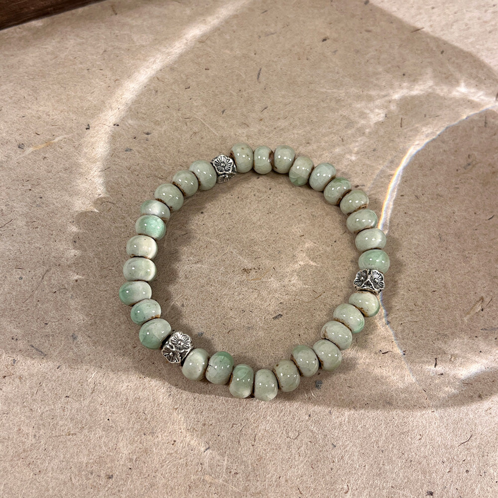 Elegance Porcelain Bead Bracelet for Women - New Hit for Girls and Couples.