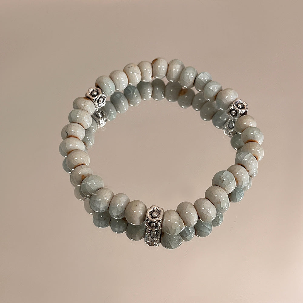 Elegance Porcelain Bead Bracelet for Women - New Hit for Girls and Couples.