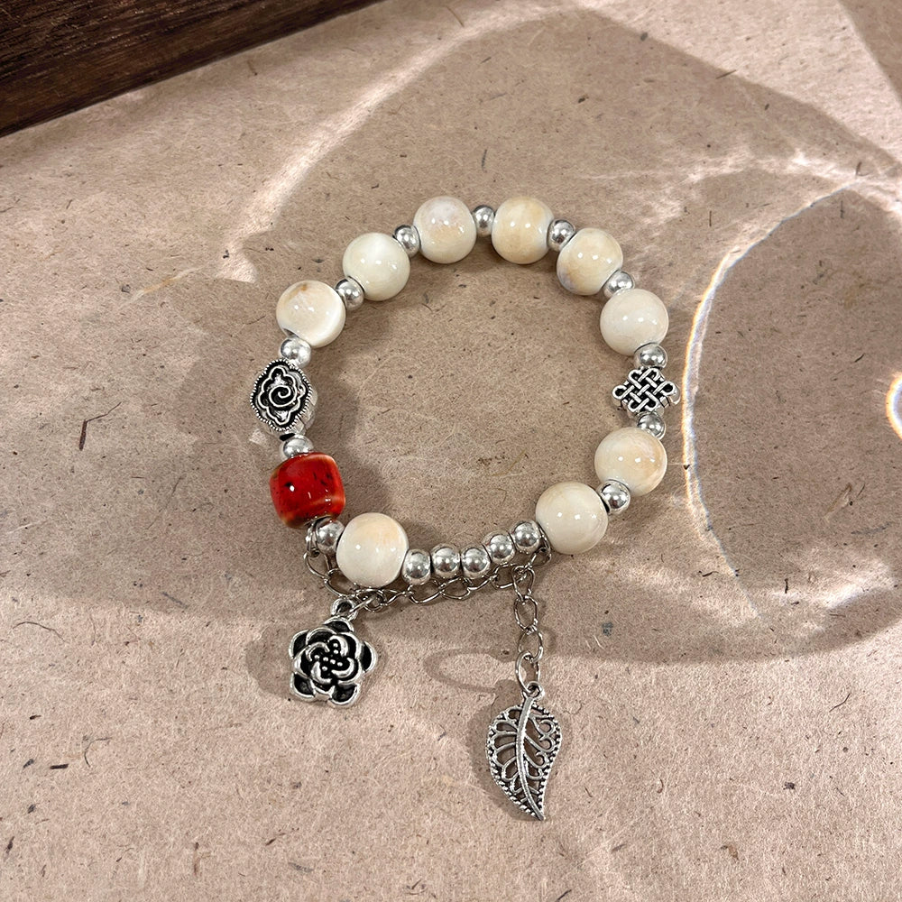 Ethnic-style Porcelain Bracelet for Women - New Hit of National Trendy Accessory, Perfect for Besties and Versatile Wear.
