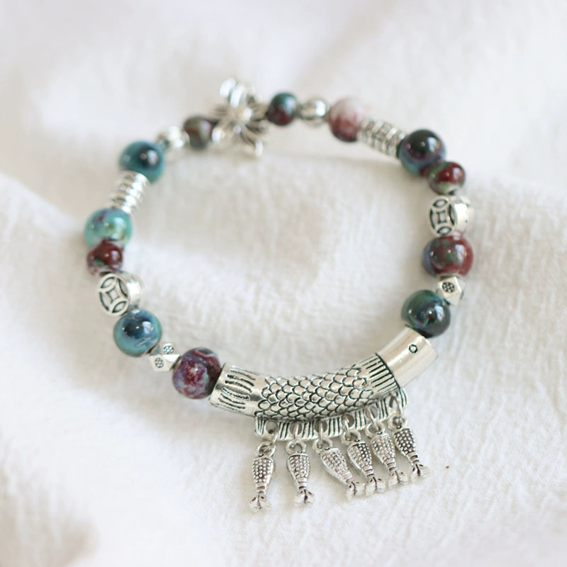 Handmade Ethnic Beads Bracelet- Friendship Gift for Girls