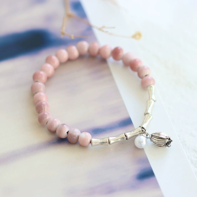 Bamboo-Style Porcelain Bracelet - Scholar's Jewelry
