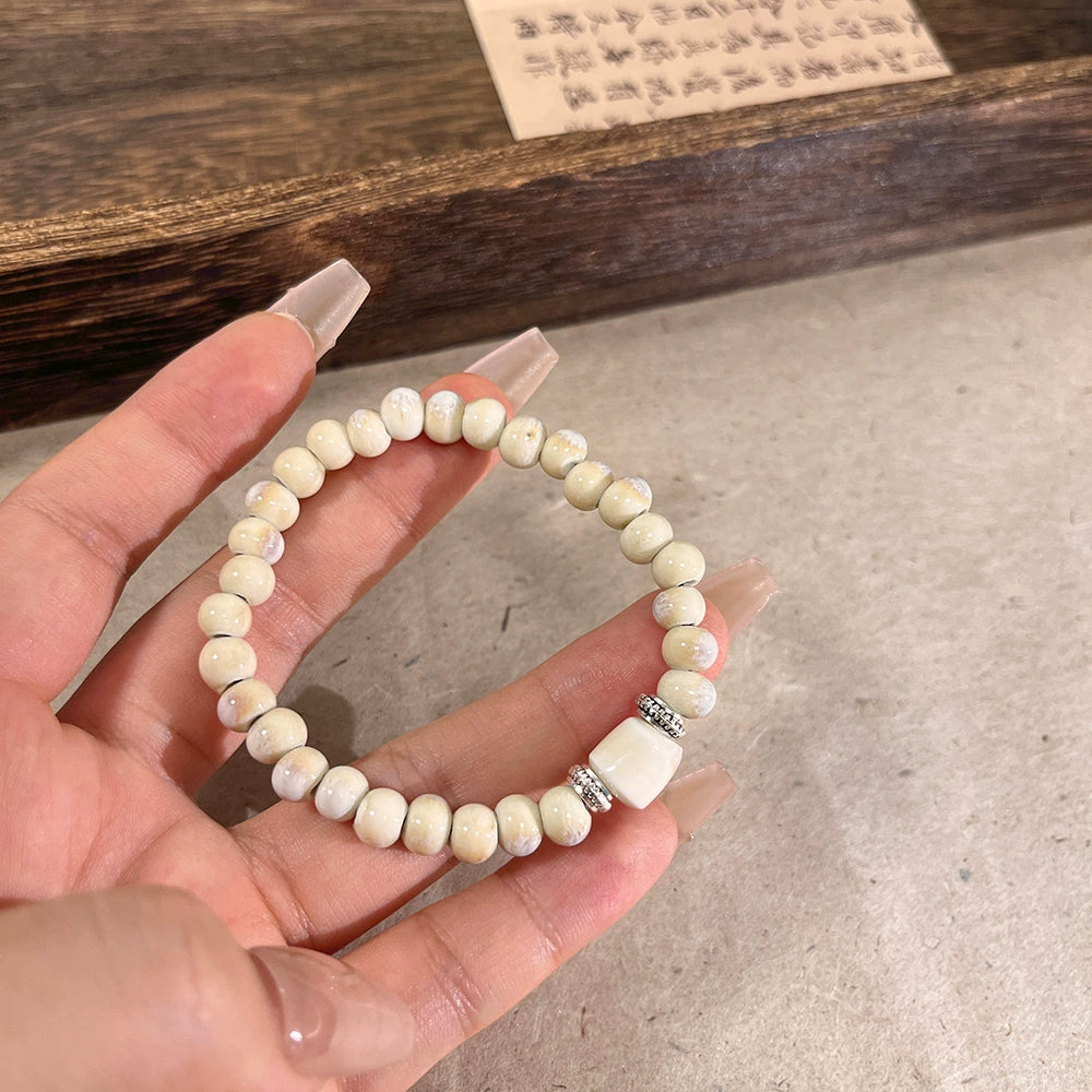 Versatile Handmade Porcelain Bracelet for Women - A Unique and Sophisticated Accessory with Ancient Chinese Style