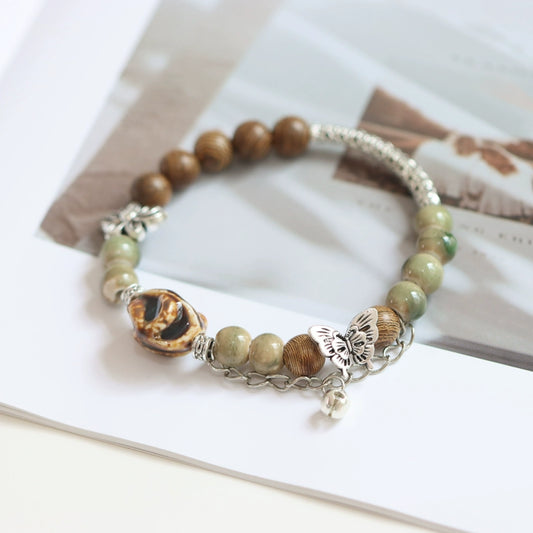 Ethnic Butterfly Ceramic Bracelet - Versatile Women's Jewelry
