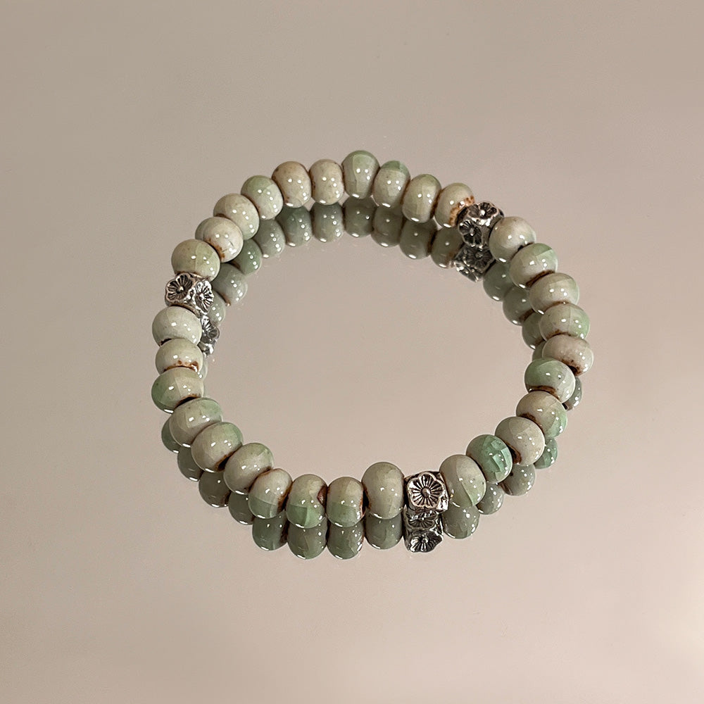 Elegance Porcelain Bead Bracelet for Women - New Hit for Girls and Couples.