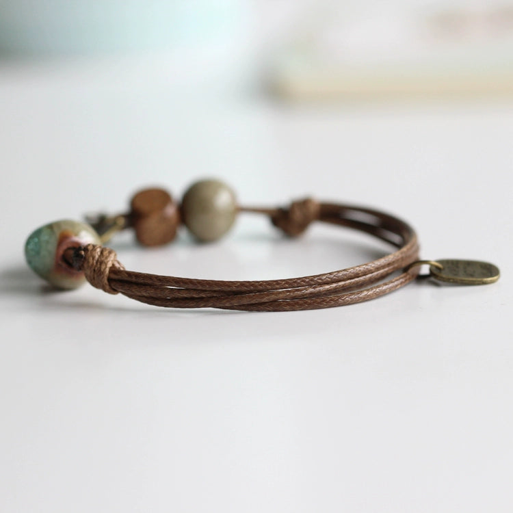 Handcrafted Jingdezhen Ceramic Bracelet - Artisan Jewelry