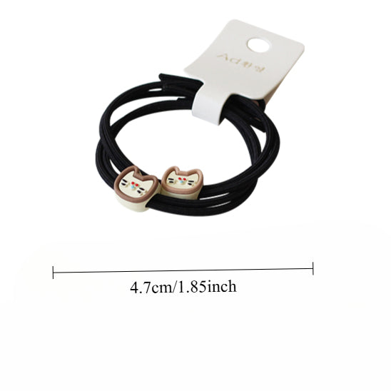 Cute Cat And Dog Hair Ties, High-End And Durable For Women To Tie Hair