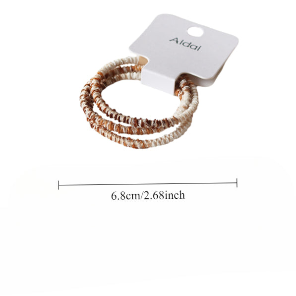 Set Of Three Hair Ties, High-Elasticity And Durable For Women To Tie Hair