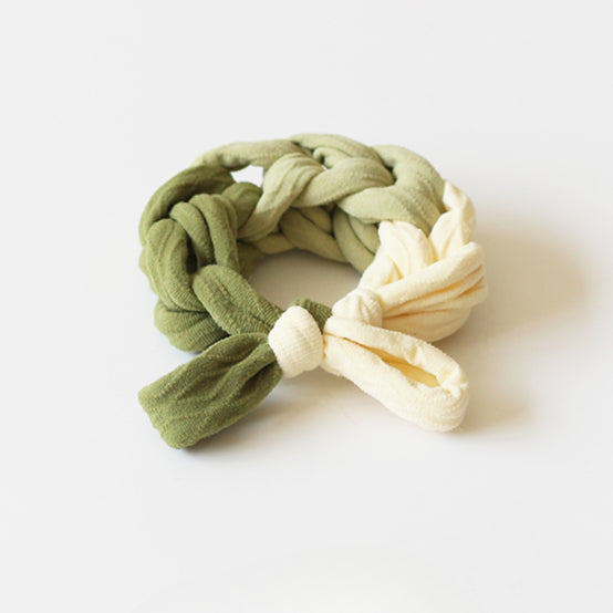 Sweet Dual-Tone Hair Tie - 2024 New Premium Hair Accessory, High Elasticity Durable Elastic Band for Bun Hairstyles