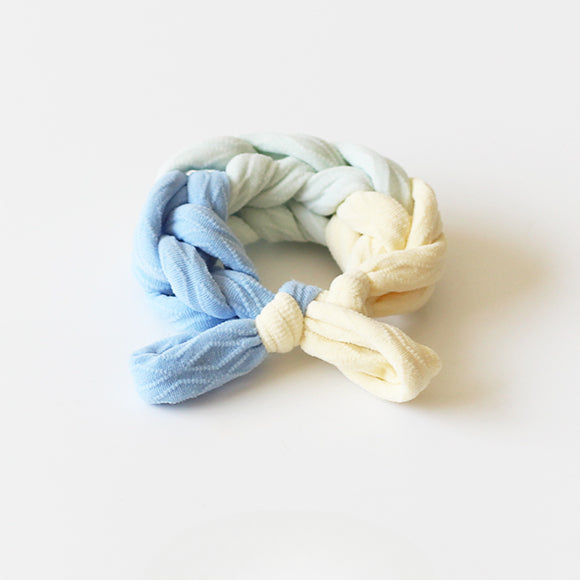 Sweet Dual-Tone Hair Tie - 2024 New Premium Hair Accessory, High Elasticity Durable Elastic Band for Bun Hairstyles