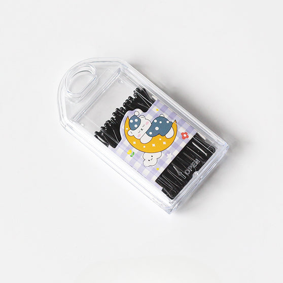 Black Hair Clips Simple And Stylish Hair Accessories Perfect For Bangs Or Stray Hair