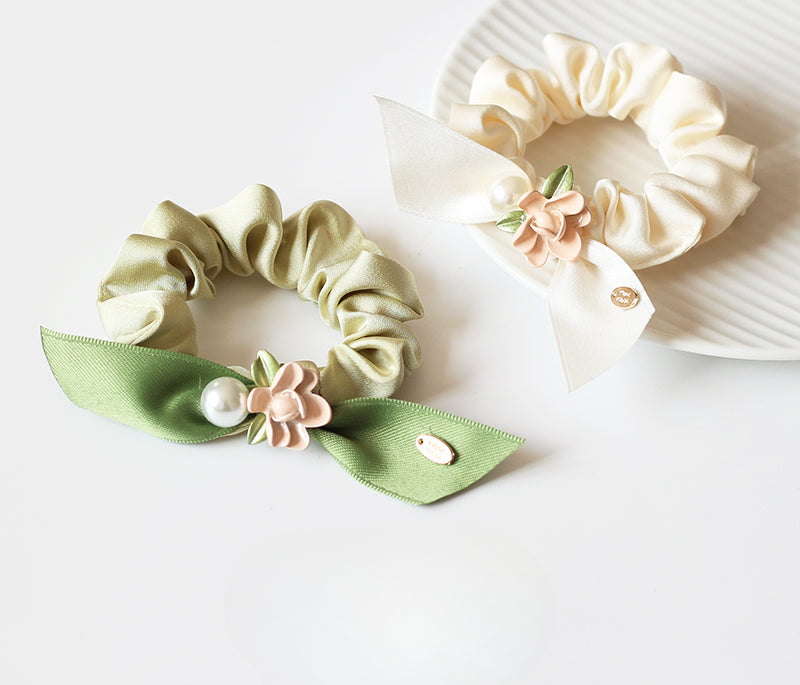Rose Large Intestine Hair Tie - Trendy Elegant Elastic Band for Women's Hair Ties, Premium Hair Accessory