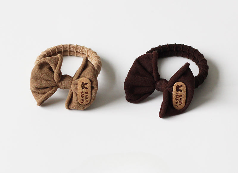 Brown Bow Hair Ties, Seamless And Stylish For Women To Tie Hair