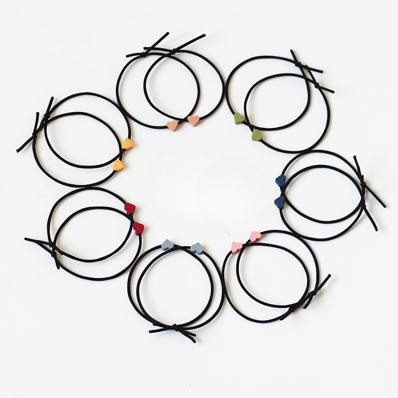 Heart Hair Ties For Couples, Two-In-One And Stylish For Women And Men To Tie Hair