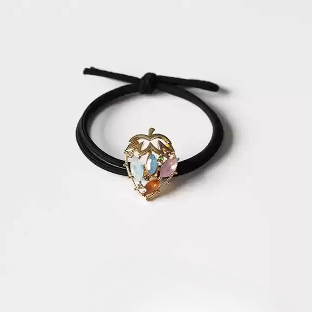 Bracelet Hair Ties - Elegant Beaded Elastic Bands, Cool Style Pearl Hair Ties, Fresh Ponytail Accessories