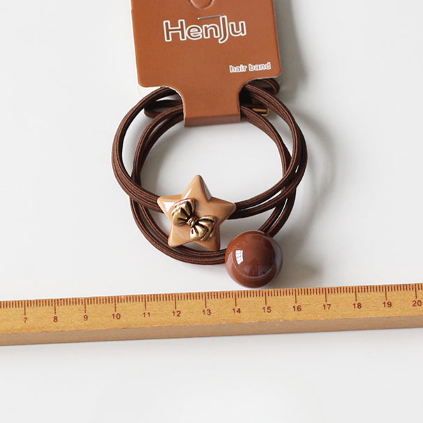 Star-Shaped Pearl Hair Ties, High-End And Durable For Women To Tie Hair