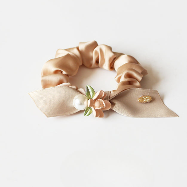 Rose Large Intestine Hair Tie - Trendy Elegant Elastic Band for Women's Hair Ties, Premium Hair Accessory