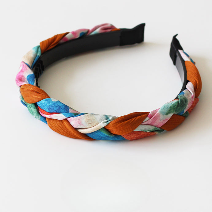 Colorful Twist Headband Stylish Hair Accessory High-End Design For Women Perfect For Makeup Or Daily Use