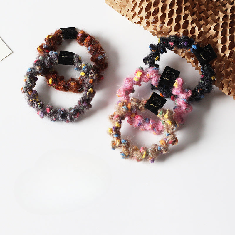 Furry Hair Ties, Trendy And Durable For Women To Tie Hair In Winter